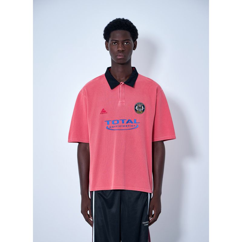 Martine Rose Men Logo Polo Shirt